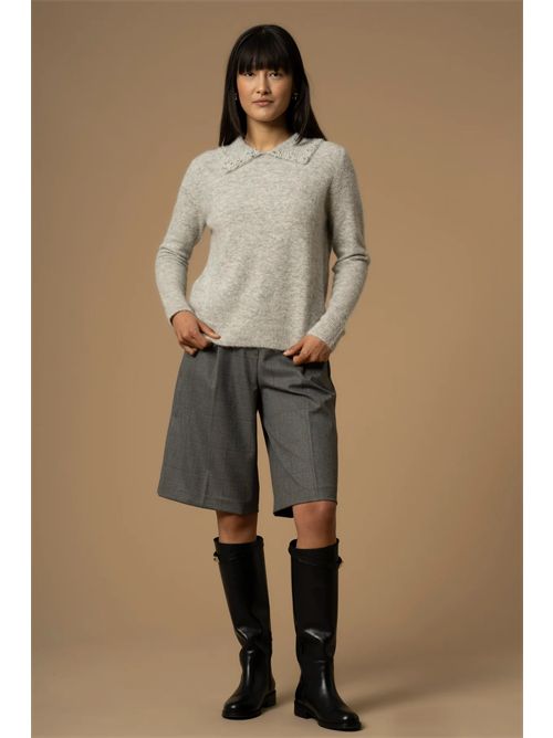 Maglia con colletto a punta e perle - Maglia M/L Aralda KOCCA | ARALDA/M9001